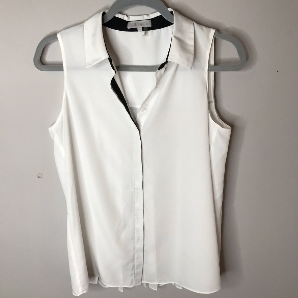 1. State • White Sz S Tank Top